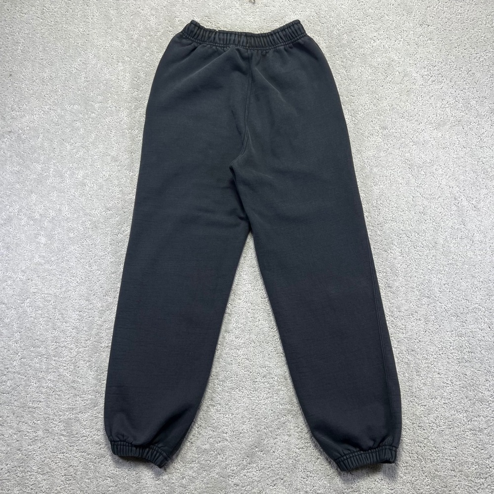 Nike Sweatpants Womens XS Black Faded Solo Swoosh Joggers Thick Heavy Fleece - Picture 9 of 16